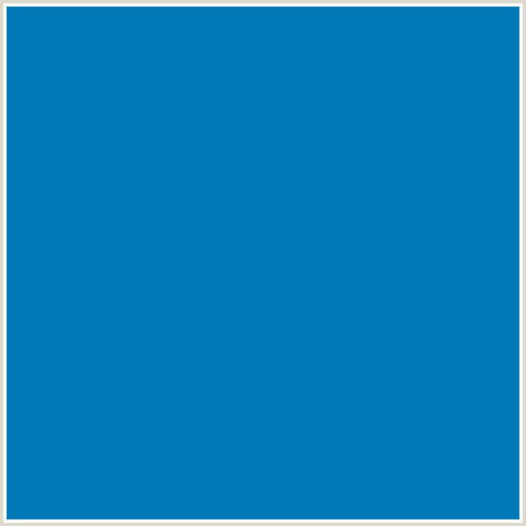 0179B6 Hex Color Image (BLUE, DEEP CERULEAN)