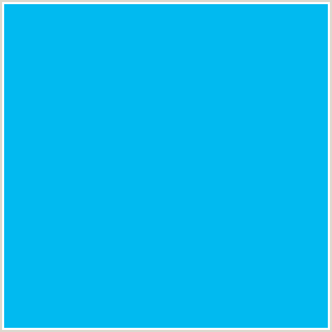 01BAF0 Hex Color Image (CERULEAN, LIGHT BLUE)
