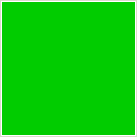 01CC00 Hex Color Image (GREEN)