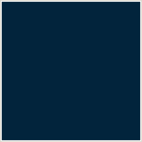 02243C Hex Color Image (BLUE, DAINTREE, MIDNIGHT BLUE)