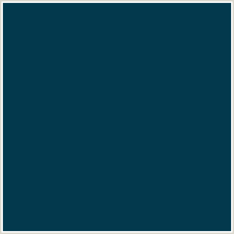 03394D Hex Color Image (BLUE WHALE, LIGHT BLUE)