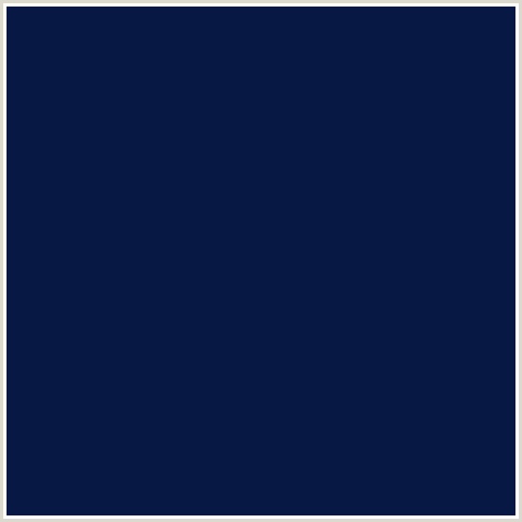 081845 Hex Color Image (BLUE, DOWNRIVER, MIDNIGHT BLUE)