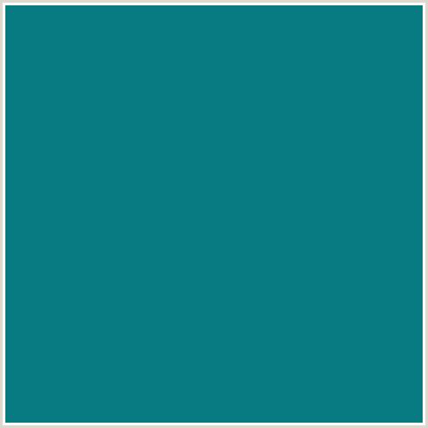 087B82 Hex Color Image (ELF GREEN, LIGHT BLUE)
