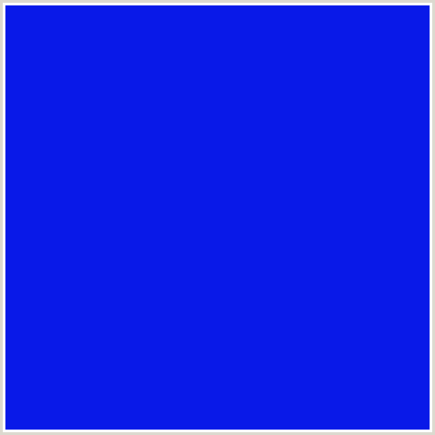 0919E8 Hex Color Image (BLUE)
