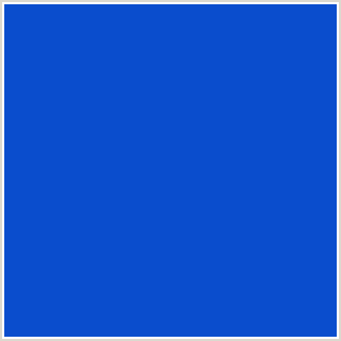 0A4DCD Hex Color Image (BLUE, SCIENCE BLUE)