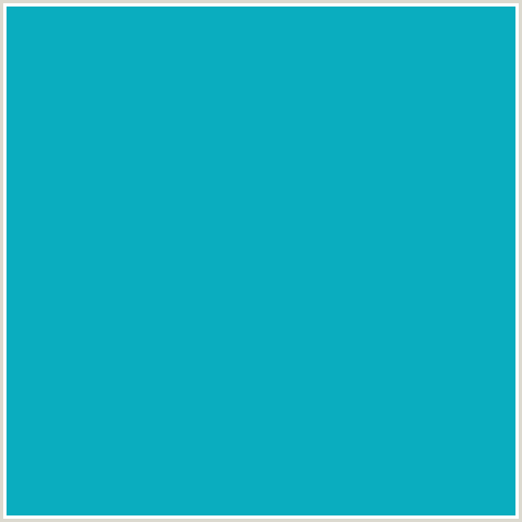 0AADBF Hex Color Image (CERULEAN, LIGHT BLUE)