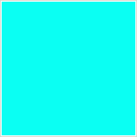 0AFFF3 Hex Color Image (AQUA, CYAN, LIGHT BLUE)