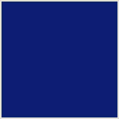 0B1E70 Hex Color Image (BLUE, DEEP SAPPHIRE, MIDNIGHT BLUE)