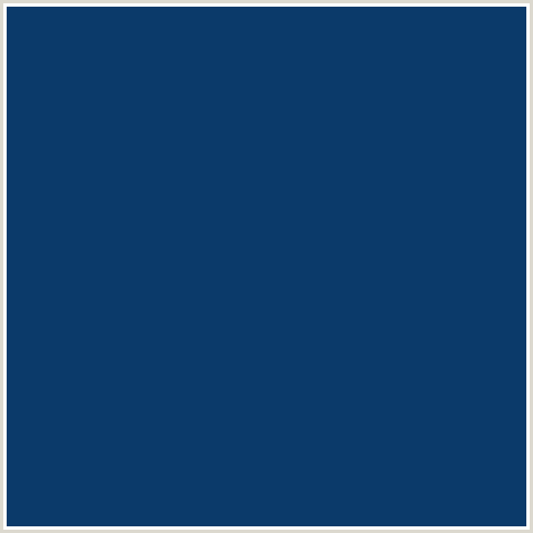 0B3A6A Hex Color Image (BLUE, MADISON, MIDNIGHT BLUE)