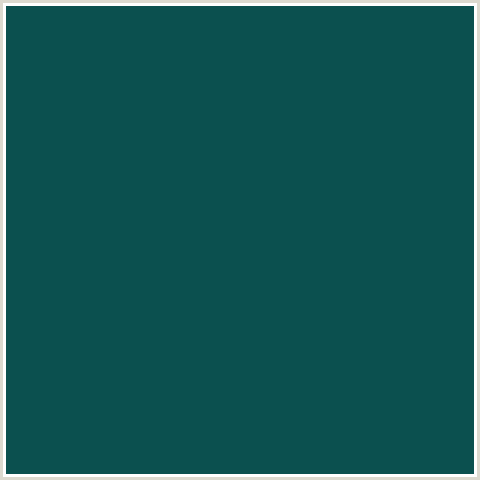 0B504F Hex Color Image (AQUA, DEEP SEA GREEN, LIGHT BLUE)