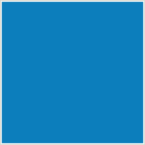 0B7EBB Hex Color Image (BLUE, LOCHMARA)