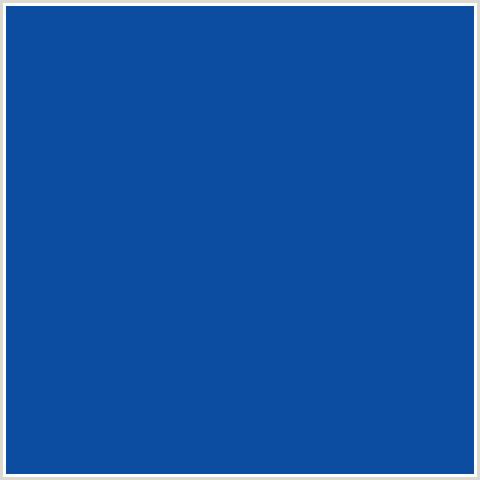 0C4DA2 Hex Color Image (BLUE, TORY BLUE)