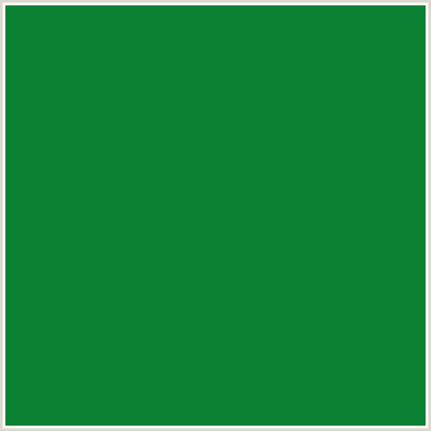 0C8133 Hex Color Image (GREEN BLUE, SALEM)