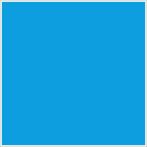 0C9EDE Hex Color Image (CERULEAN, LIGHT BLUE)