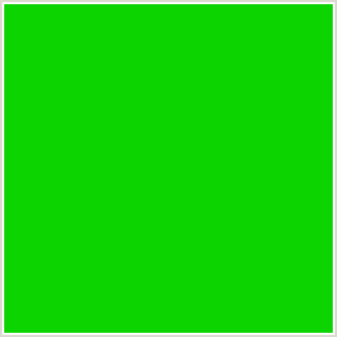 0CD400 Hex Color Image (GREEN)