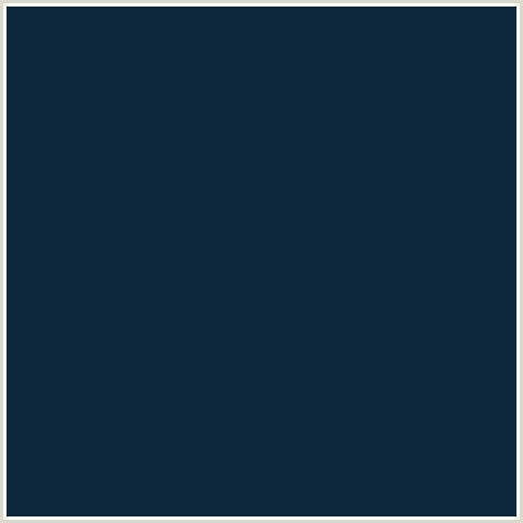 0D263A Hex Color Image (BLUE, ELEPHANT, MIDNIGHT BLUE)