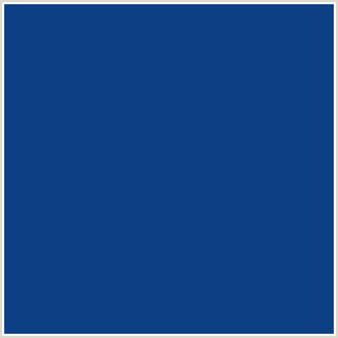 0D3F85 Hex Color Image (BLUE, TOREA BAY)