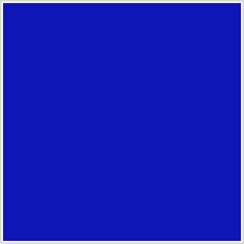 0E16B3 Hex Color Image (BLUE, TOREA BAY)