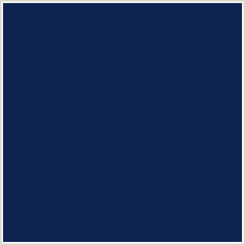 0E2252 Hex Color Image (BLUE, DOWNRIVER, MIDNIGHT BLUE)