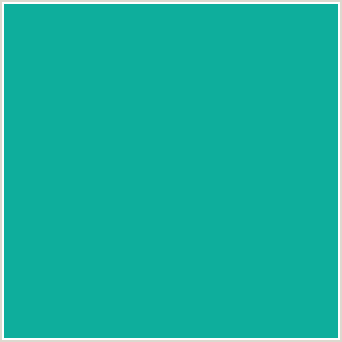 0EAE9C Hex Color Image (BLUE GREEN, NIAGARA)