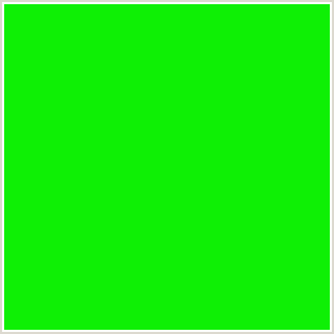 0EF005 Hex Color Image (GREEN)