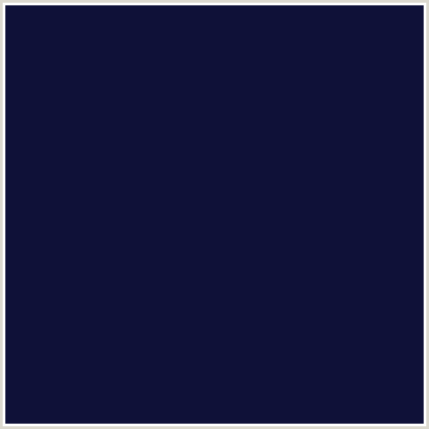 0F1138 Hex Color Image (BLUE, HAITI, MIDNIGHT BLUE)