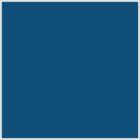 0F4F7A Hex Color Image (BLUE, CHATHAMS BLUE, MIDNIGHT BLUE)