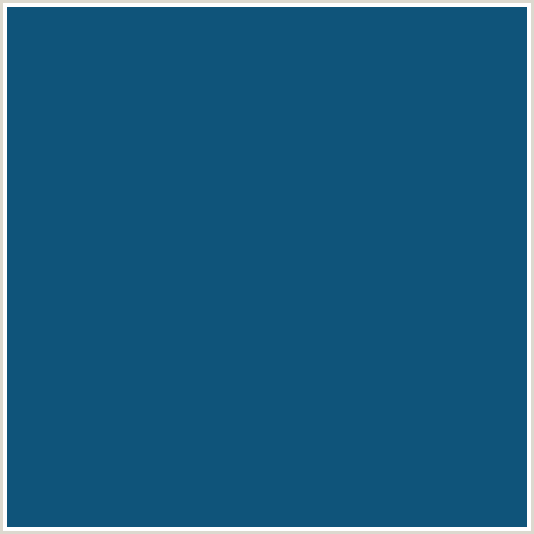 0F547A Hex Color Image (BLUE, CHATHAMS BLUE, MIDNIGHT BLUE)