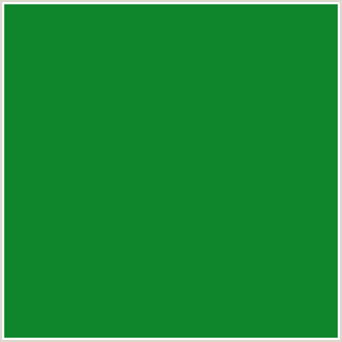 0F852C Hex Color Image (FOREST GREEN, GREEN, SALEM)