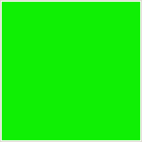 0FF004 Hex Color Image (GREEN)