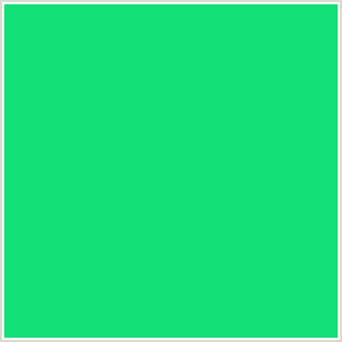 12DF78 Hex Color Image (GREEN BLUE, MALACHITE)