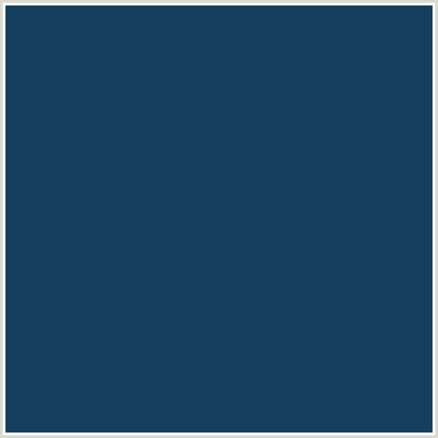143F5F Hex Color Image (BLUE, ELEPHANT, MIDNIGHT BLUE)