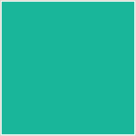 19B69A Hex Color Image (BLUE GREEN, MOUNTAIN MEADOW)