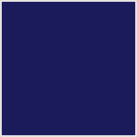 1B1B5C Hex Color Image (BLUE, LUCKY POINT, MIDNIGHT BLUE)