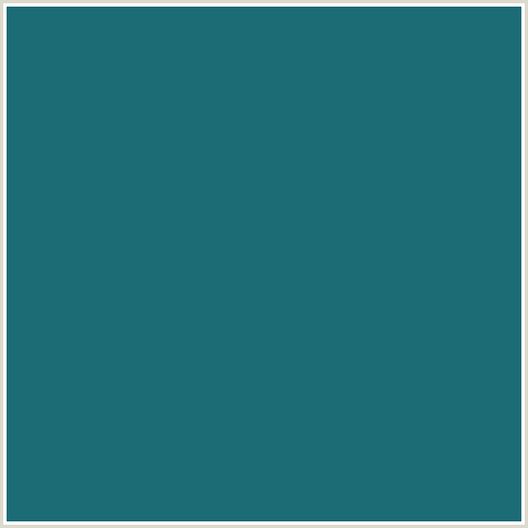 1B6C74 Hex Color Image (ELM, LIGHT BLUE)