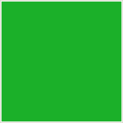 1BB029 Hex Color Image (FOREST GREEN, GREEN)
