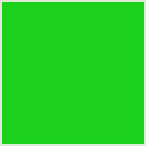 1BD11B Hex Color Image (GREEN, MALACHITE)