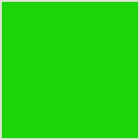 1CD208 Hex Color Image (GREEN)
