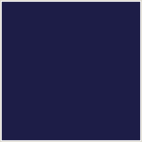 1D1D47 Hex Color Image (BLUE, MIDNIGHT BLUE, PORT GORE)