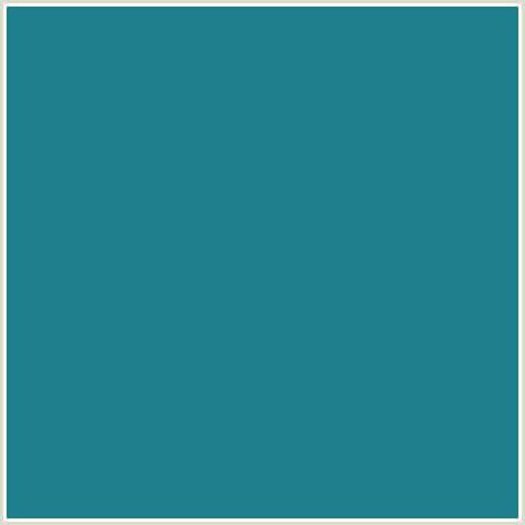 1D7F8A Hex Color Image (ELM, LIGHT BLUE)