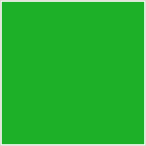 1DB028 Hex Color Image (FOREST GREEN, GREEN)