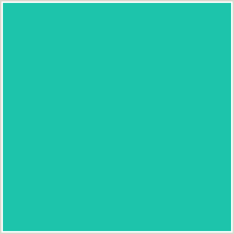 1DC4AB Hex Color Image (BLUE GREEN, JAVA)