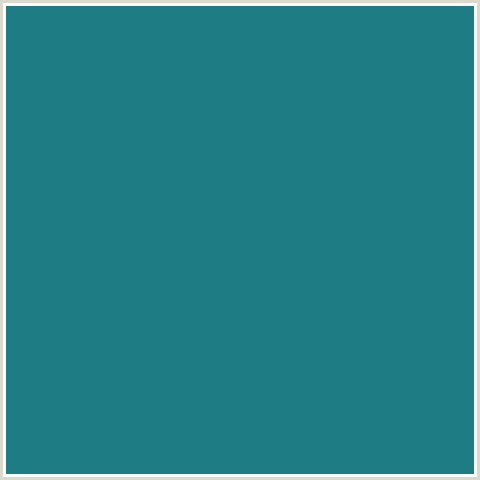 1E7C84 Hex Color Image (ELM, LIGHT BLUE)