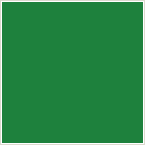 1E813D Hex Color Image (FOREST GREEN, GREEN)