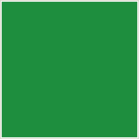 1E8E3E Hex Color Image (FOREST GREEN, GREEN)