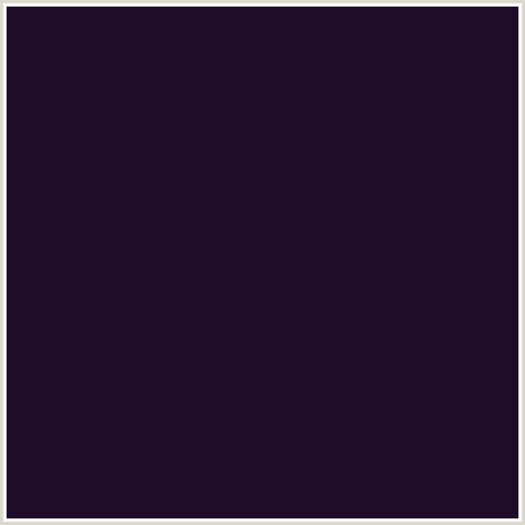 1F0B2A Hex Color Image (HAITI, VIOLET BLUE)