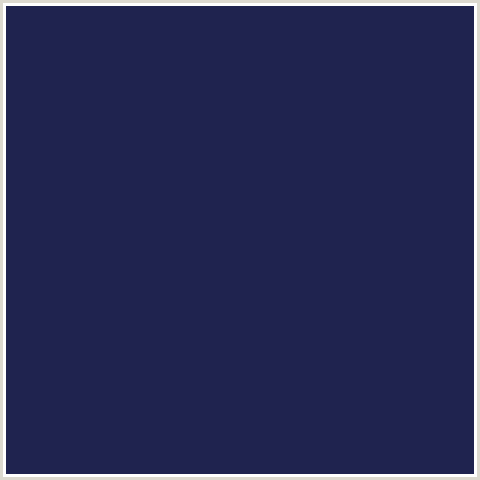 1F234F Hex Color Image (BLUE, MIDNIGHT BLUE, PORT GORE)