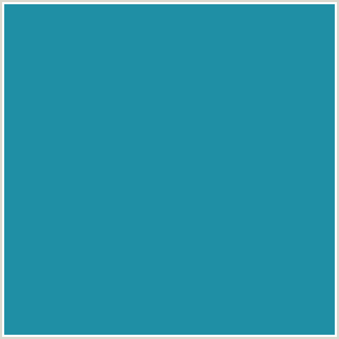 1F8FA5 Hex Color Image (EASTERN BLUE, LIGHT BLUE)