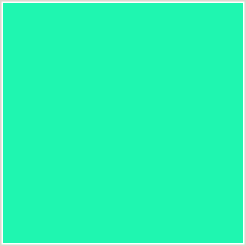 1FF6B0 Hex Color Image (BLUE GREEN, BRIGHT TURQUOISE)