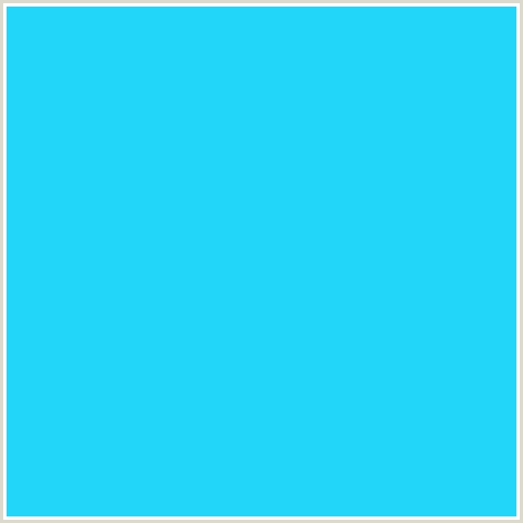 22D6F9 Hex Color Image (BRIGHT TURQUOISE, LIGHT BLUE)